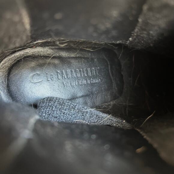 La Canadienne‎ Black Leather Pull On Chelsea Ankle Boots Women’s Size 7M - Picture 7 of 10